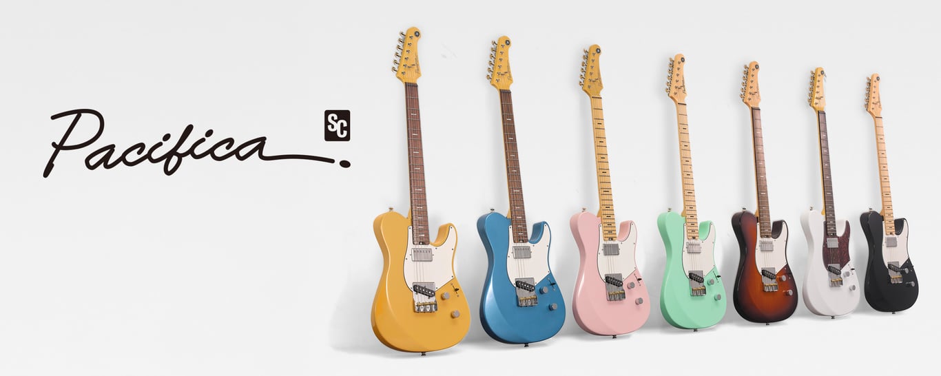*Huruf pada nomor model menunjukkan spesifikasi dan warna.
Spesifikasi: M (fingerboard maple), tanpa M (fingerboard rosewood).
Warna: ASP(Ash Pink), BMB(Breeze Metallic Blue), SOR(Sunny Orange), BM(Black Metallic), SWH(Shell White),
PGN(Peppermint Green,) DTB(Desert Burst), BL(Black)