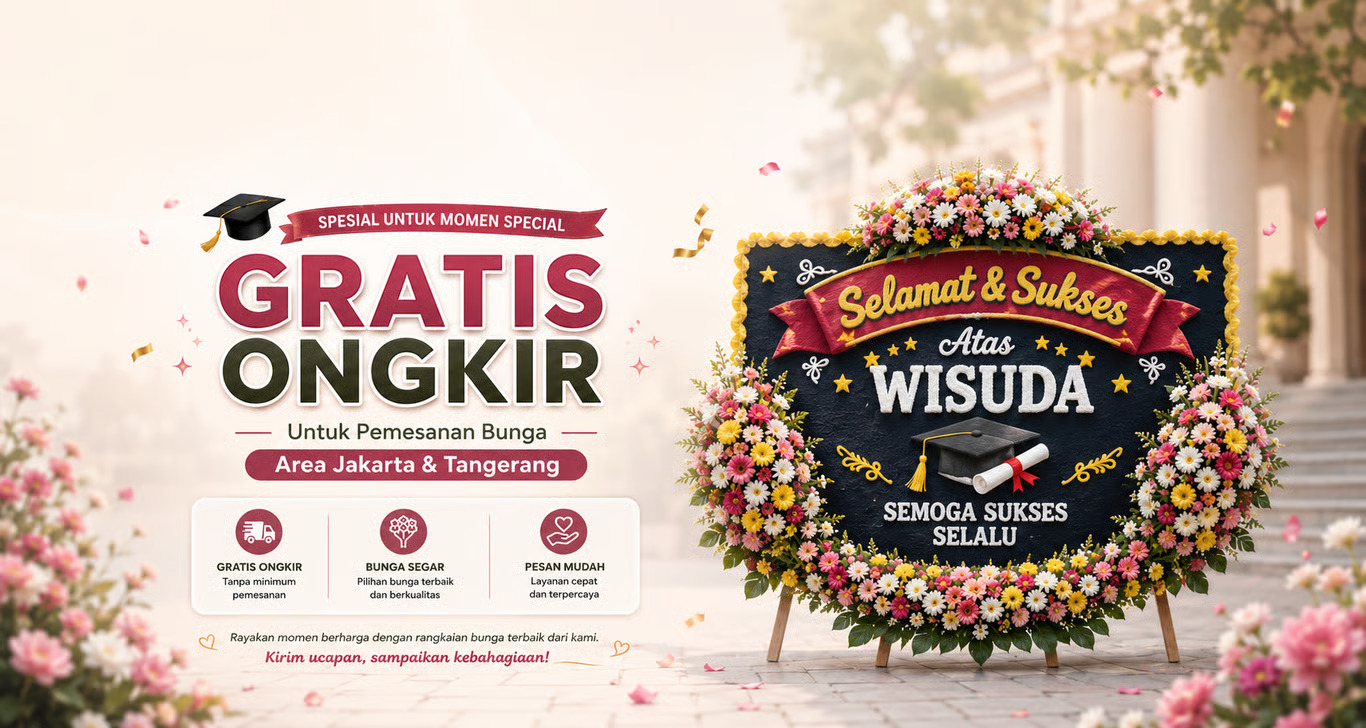Tren Papan Bunga di Jakarta dan Tangerang Simbol Perhatian yang Tak Lekang Waktu